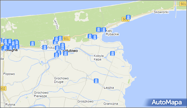 mapa Kobyla Kępa, Kobyla Kępa na mapie Targeo