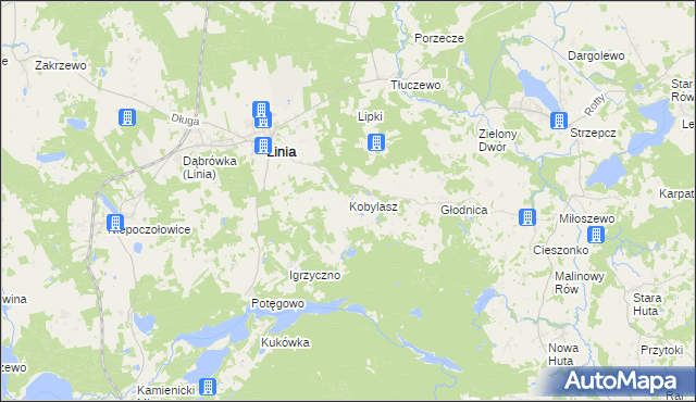 mapa Kobylasz, Kobylasz na mapie Targeo