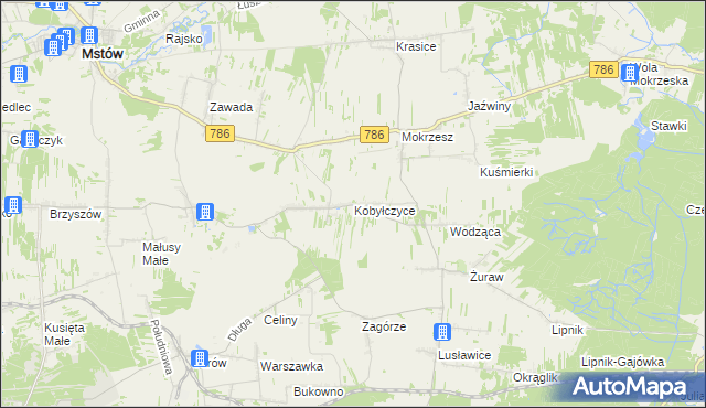 mapa Kobyłczyce, Kobyłczyce na mapie Targeo