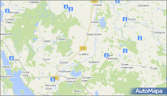 mapa Kojdy, Kojdy na mapie Targeo