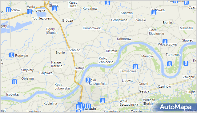 mapa Kółko Żabieckie, Kółko Żabieckie na mapie Targeo