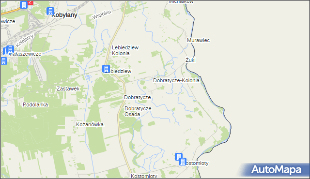 mapa Kołpin-Ogrodniki, Kołpin-Ogrodniki na mapie Targeo