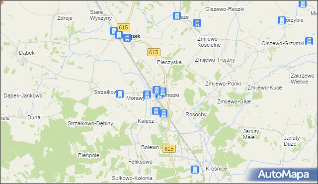 mapa Konopki gmina Stupsk, Konopki gmina Stupsk na mapie Targeo