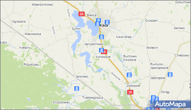 mapa Konotopie, Konotopie na mapie Targeo