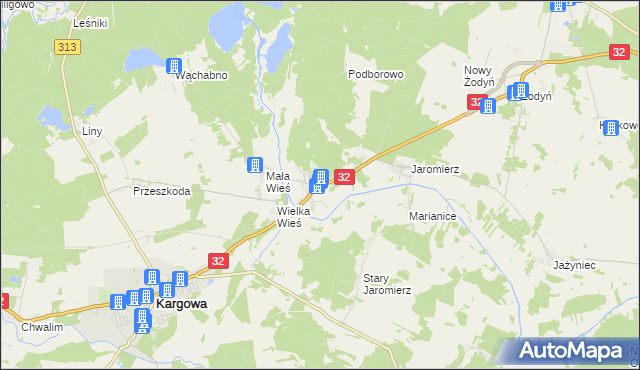 mapa Kopanica gmina Siedlec, Kopanica gmina Siedlec na mapie Targeo