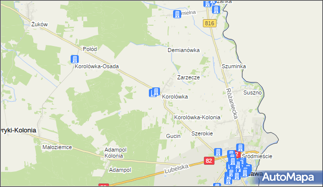 mapa Korolówka, Korolówka na mapie Targeo