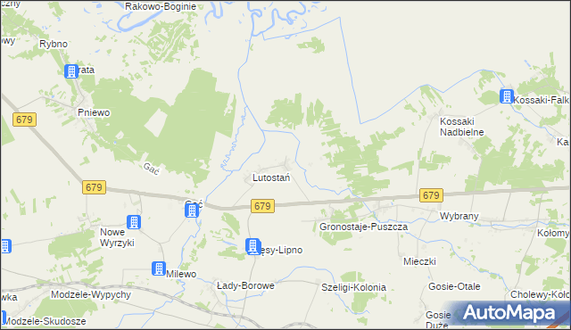 mapa Koty gmina Łomża, Koty gmina Łomża na mapie Targeo