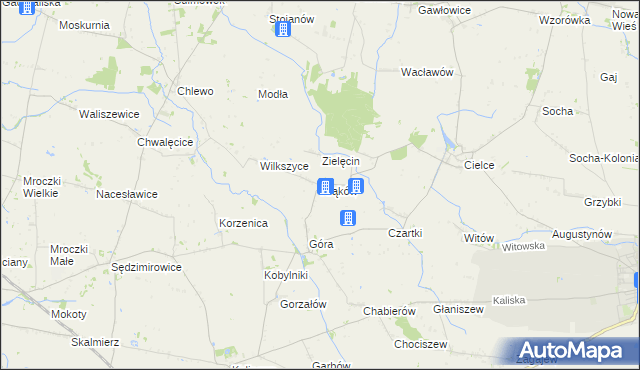 mapa Krakowa, Krąków na mapie Targeo