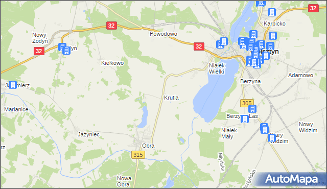 mapa Krutla, Krutla na mapie Targeo