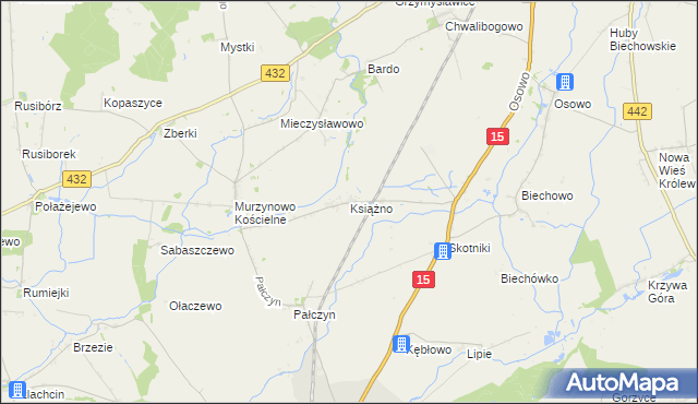 mapa Książno, Książno na mapie Targeo