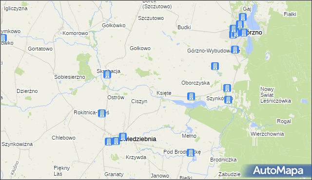 mapa Księte, Księte na mapie Targeo