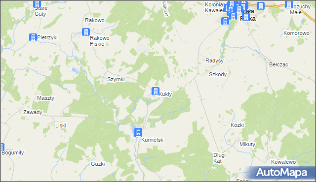 mapa Kukły, Kukły na mapie Targeo