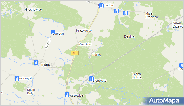 mapa Kulów, Kulów na mapie Targeo