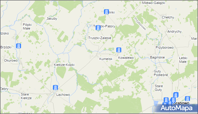 mapa Kumelsk, Kumelsk na mapie Targeo