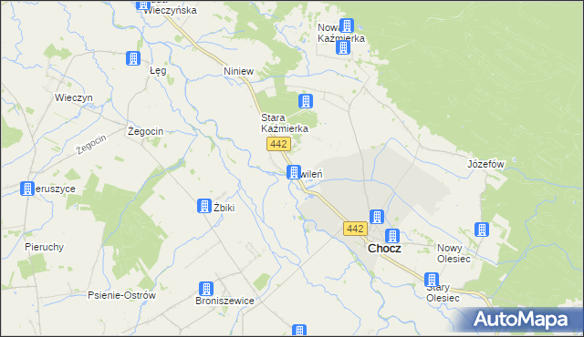 mapa Kwileń, Kwileń na mapie Targeo