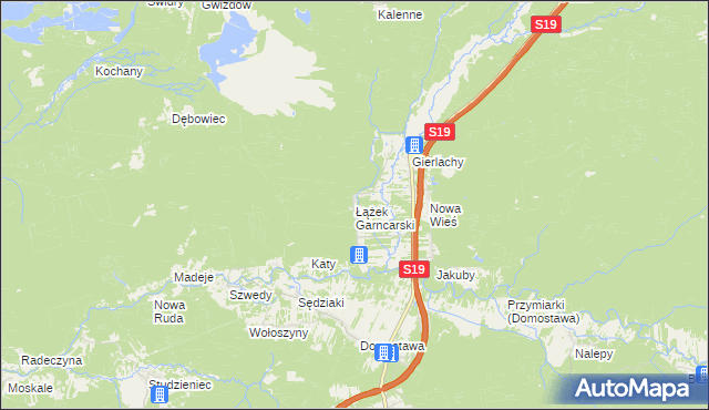 mapa Łążek Garncarski, Łążek Garncarski na mapie Targeo