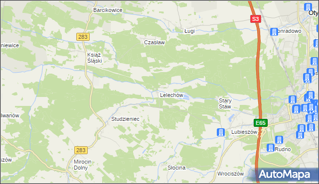 mapa Lelechów, Lelechów na mapie Targeo