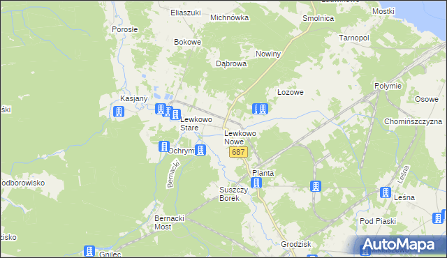 mapa Lewkowo Nowe, Lewkowo Nowe na mapie Targeo