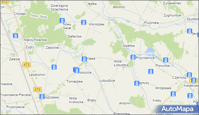 mapa Lichawa-Kolonia, Lichawa-Kolonia na mapie Targeo