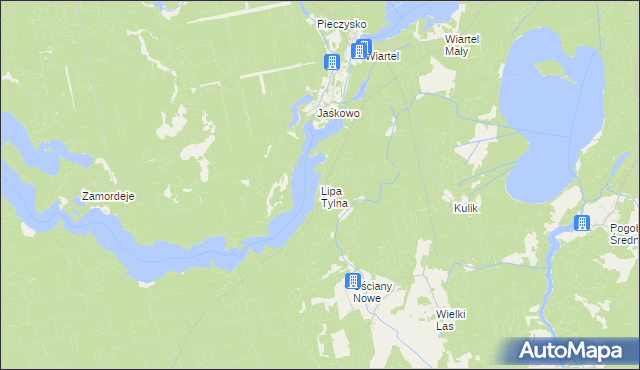 mapa Lipa Tylna, Lipa Tylna na mapie Targeo