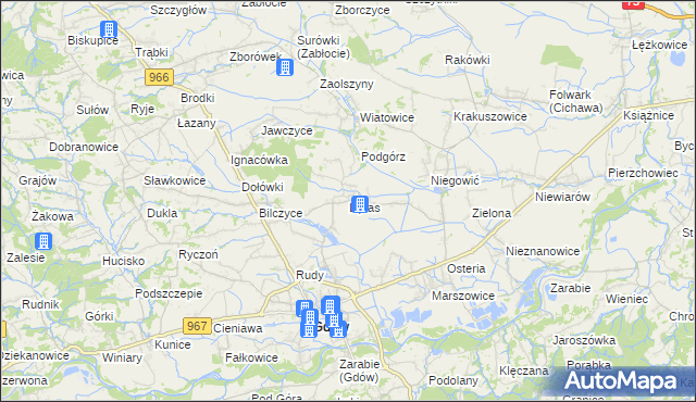 mapa Liplas, Liplas na mapie Targeo