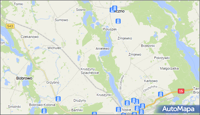 mapa Lisa Młyn, Lisa Młyn na mapie Targeo