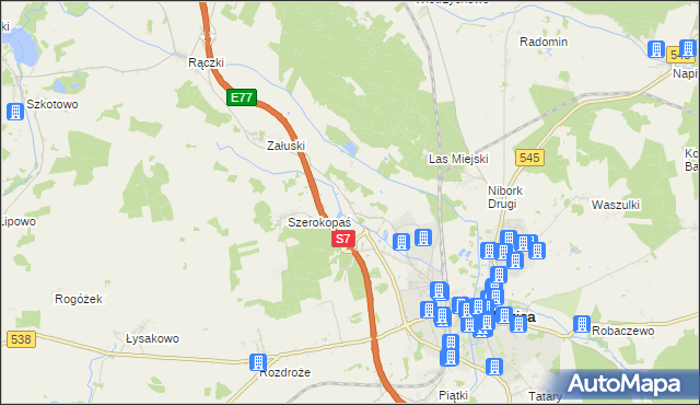 mapa Litwinki gmina Nidzica, Litwinki gmina Nidzica na mapie Targeo