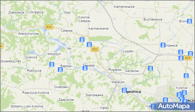 mapa Łopatki-Kolonia, Łopatki-Kolonia na mapie Targeo