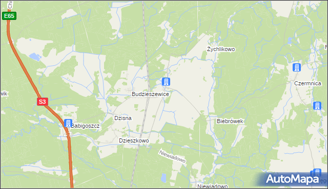 mapa Łoźnica, Łoźnica na mapie Targeo