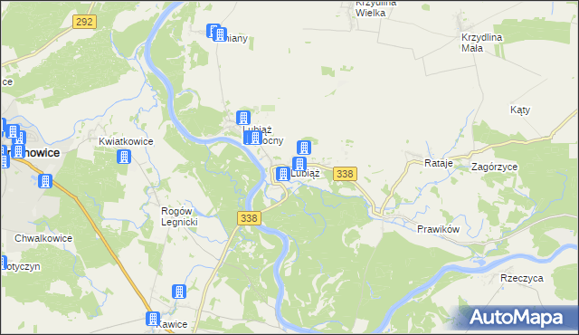 mapa Lubiąż, Lubiąż na mapie Targeo