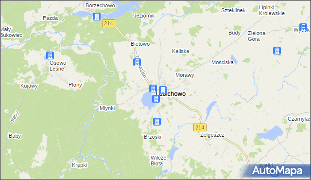 mapa Lubichowo, Lubichowo na mapie Targeo
