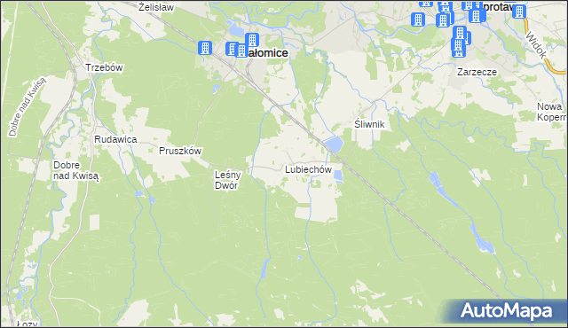 mapa Lubiechów, Lubiechów na mapie Targeo