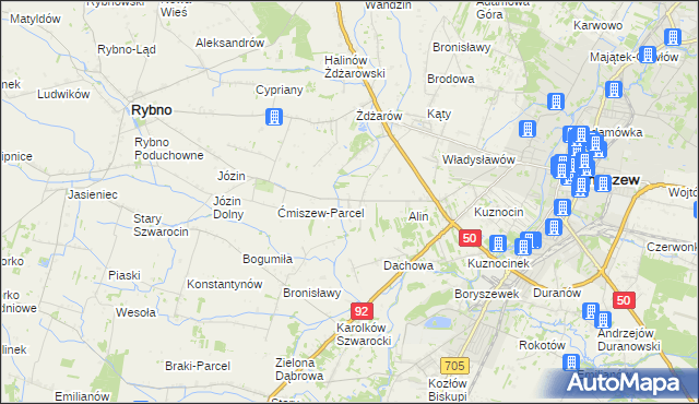 mapa Lubiejew, Lubiejew na mapie Targeo