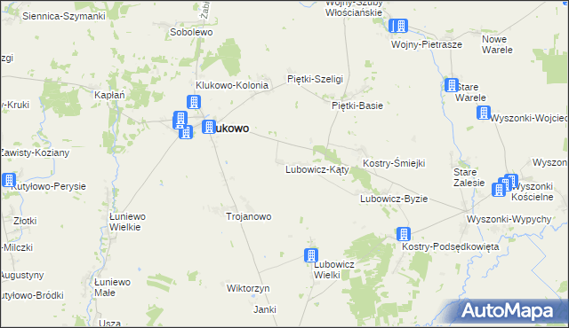 mapa Lubowicz-Kąty, Lubowicz-Kąty na mapie Targeo