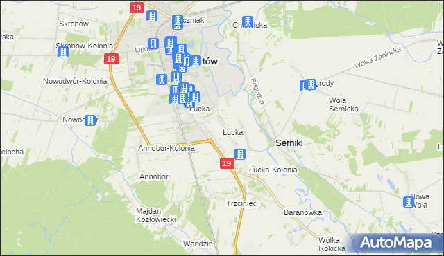 mapa Łucka, Łucka na mapie Targeo