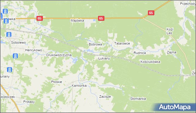 mapa Łukiany, Łukiany na mapie Targeo