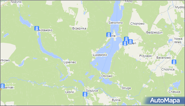 mapa Łupawsko, Łupawsko na mapie Targeo