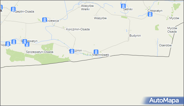 mapa Machnówek, Machnówek na mapie Targeo