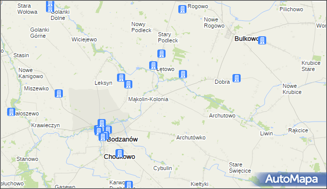 mapa Mąkolin, Mąkolin na mapie Targeo