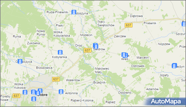 mapa Makówiec Duży, Makówiec Duży na mapie Targeo