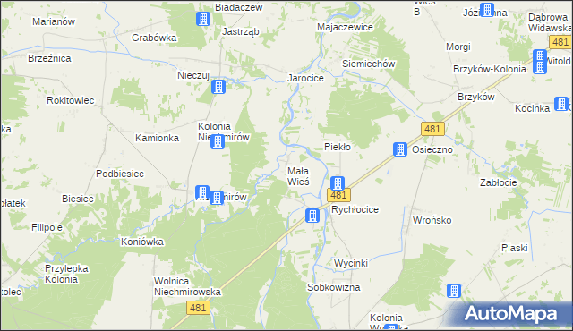 mapa Mała Wieś gmina Konopnica, Mała Wieś gmina Konopnica na mapie Targeo