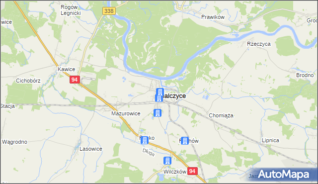 mapa Malczyce powiat średzki, Malczyce powiat średzki na mapie Targeo