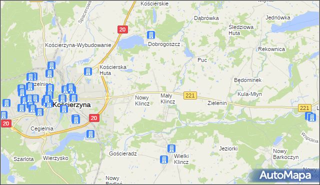 mapa Mały Klincz, Mały Klincz na mapie Targeo