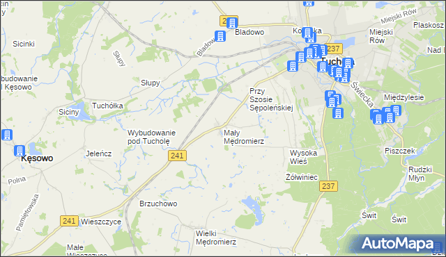 mapa Mały Mędromierz, Mały Mędromierz na mapie Targeo