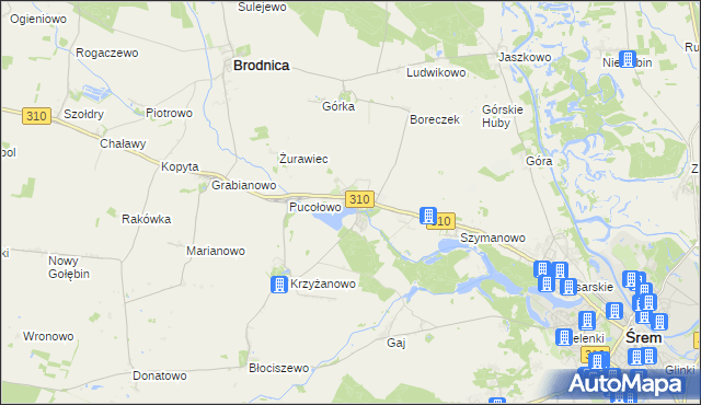 mapa Manieczki, Manieczki na mapie Targeo