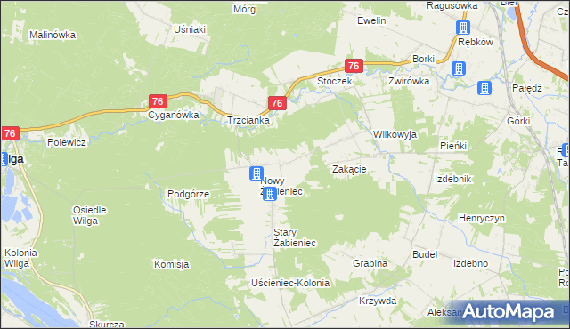 mapa Marianów gmina Garwolin, Marianów gmina Garwolin na mapie Targeo