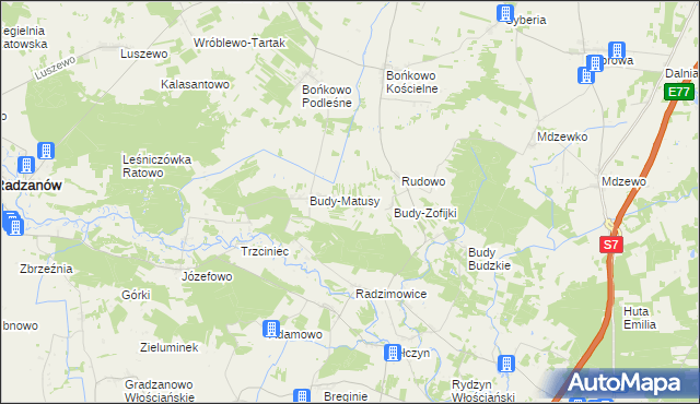 mapa Marysinek gmina Strzegowo, Marysinek gmina Strzegowo na mapie Targeo