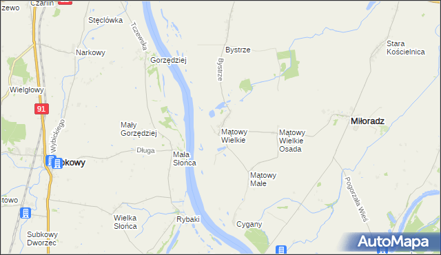 mapa Mątowy Wielkie, Mątowy Wielkie na mapie Targeo