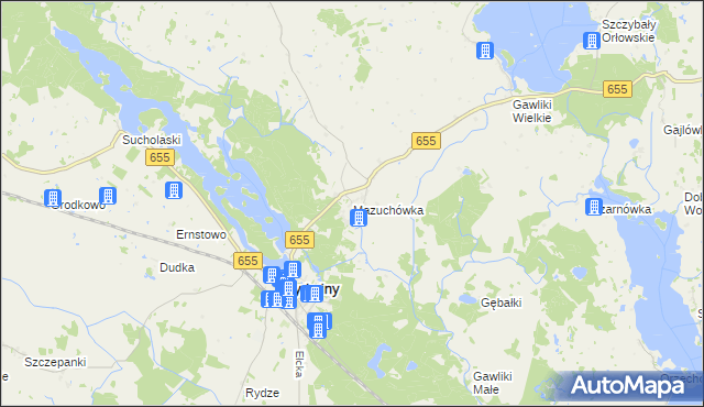 mapa Mazuchówka, Mazuchówka na mapie Targeo