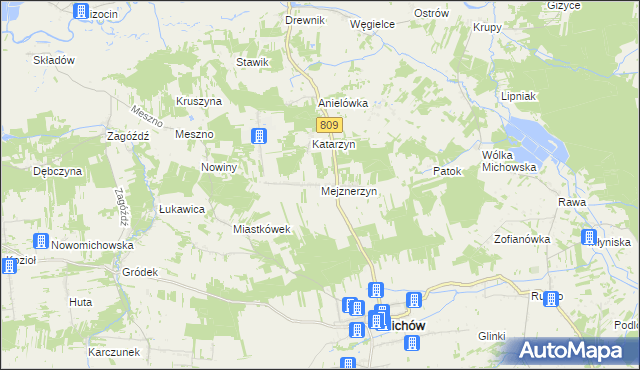 mapa Mejznerzyn, Mejznerzyn na mapie Targeo